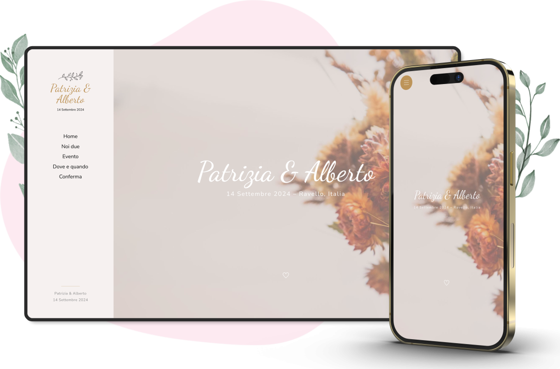Modello invito online di Matrimonio: Celestial