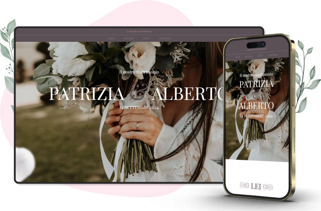 Modello invito online di Matrimonio: Classy