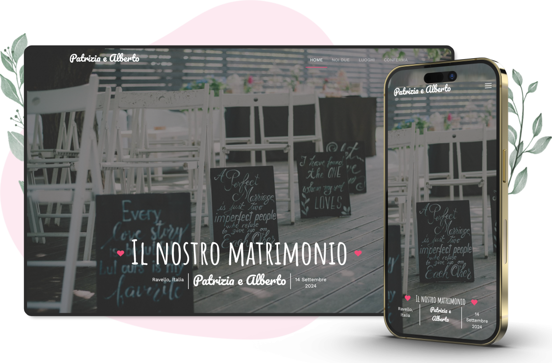 Modello invito online di Matrimonio: Innocent
