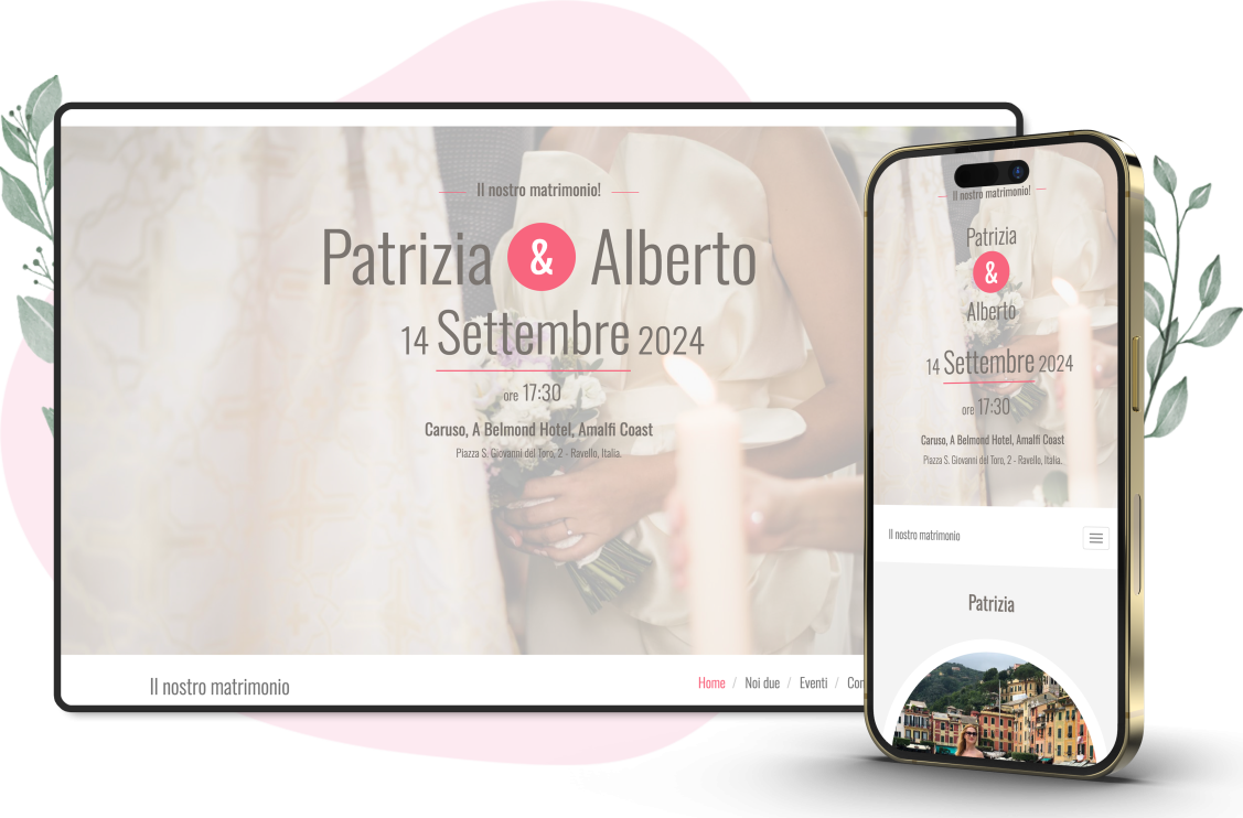 Modello invito online di Matrimonio: Sublime